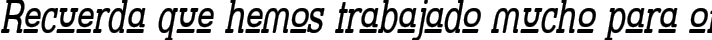 Street Slab Upper - Narrow Italic fuente tipográfica TrueType TTF