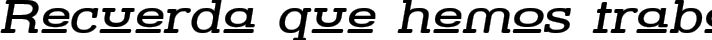 Street Slab Upper - Wide Italic fuente tipográfica TrueType TTF