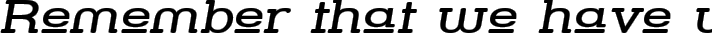 Street Slab Upper - Wide Italic typography TrueType font