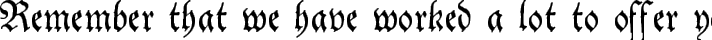 Theuerdank Fraktur typography TrueType font