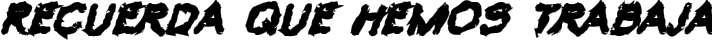 VTC Krinkle-Kut Bold Italic fuente tipográfica TrueType TTF