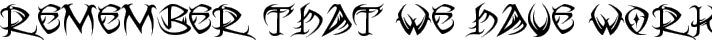 VTC Tribal Regular typography TrueType font