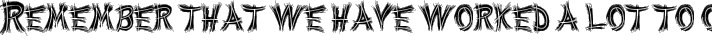 WereWolf typography TrueType font