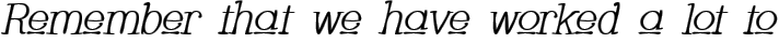 Whackadoo Upper Italic typography TrueType font