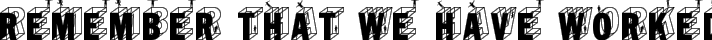 WirewalkersVertigo typography TrueType font