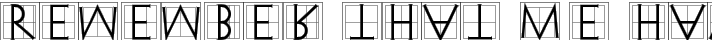 XperimentypoThree Squares typography TrueType font